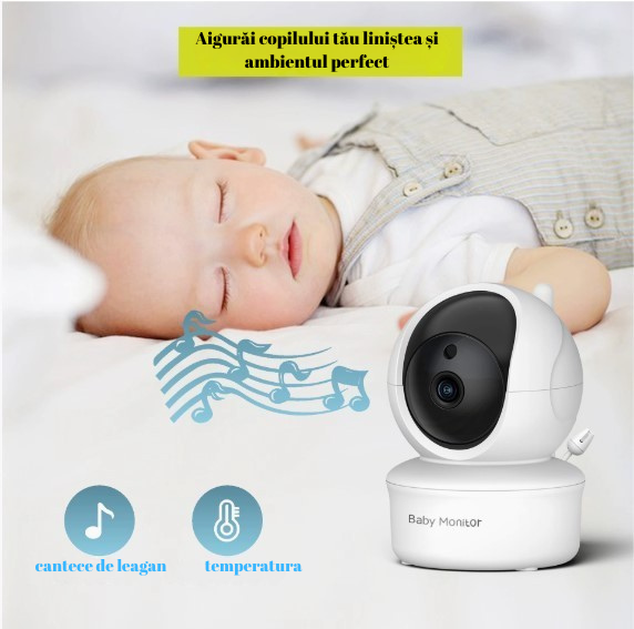 Baby Monitor si Camera Audio-Video Wireless Pentru Supraveghere Bebe, RAMWISH